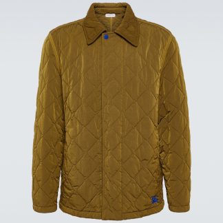 replica luxury Burberry Quilted jacket in green