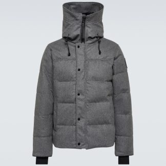 replica luxury Canada Goose MacMillan DynaLuxe wool-blend Parka  in grey