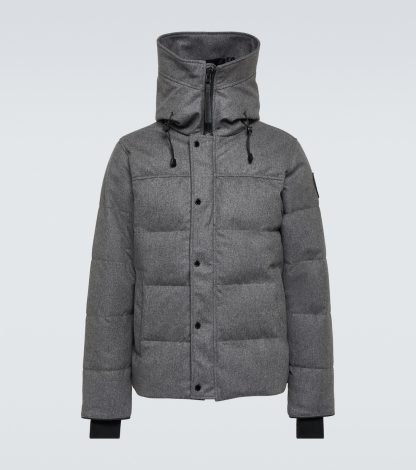 replica luxury Canada Goose MacMillan DynaLuxe wool-blend Parka  in grey