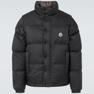 replica luxury Moncler Verone reversible down jacket in black