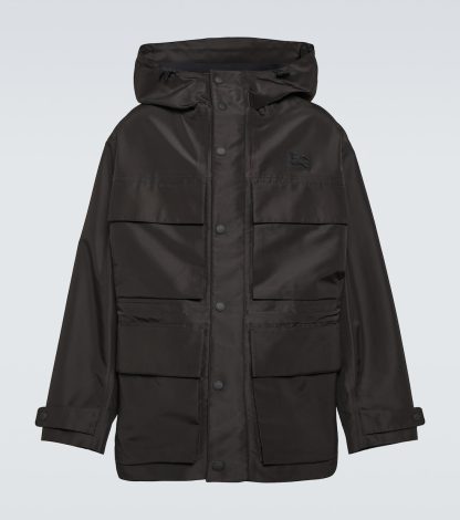 wholesale designer Burberry EKD bonded technical jacket in black