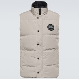 wholesale designer Canada Goose Black Label Garson down vest in beige