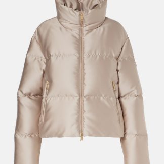 wholesale designer Moncler Bonnelles quilted down jacket in beige