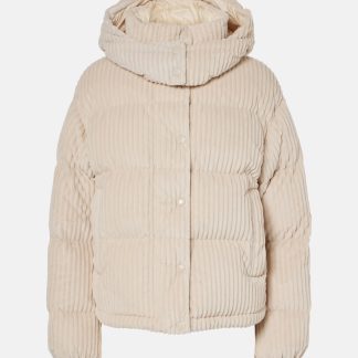 wholesale designer Moncler Daos corduroy down jacket in white