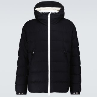 wholesale designer Moncler Vabb wool and down jacket in blue