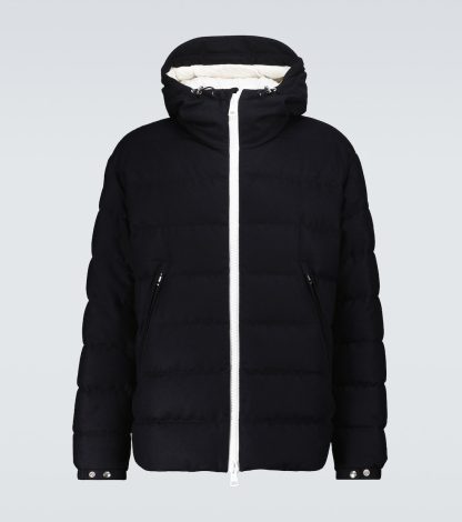 wholesale designer Moncler Vabb wool and down jacket in blue