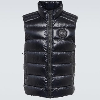 wholesale luxury Canada Goose Black Label Crofton down vest in black