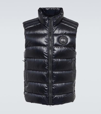 wholesale luxury Canada Goose Black Label Crofton down vest in black