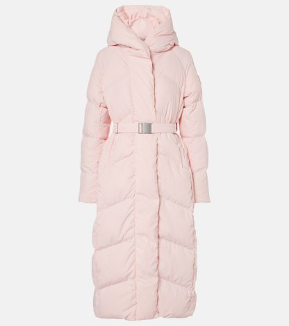 wholesale luxury Canada Goose Marlow belted down coat in pink