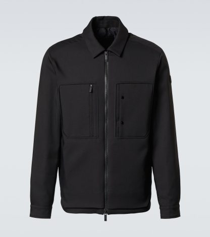 wholesale luxury Moncler Balaitous down overshirt in black