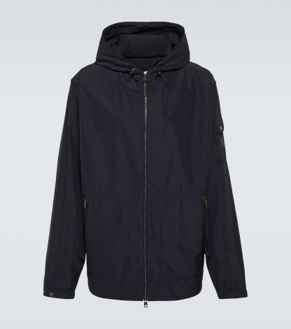 wholesale luxury Moncler Linth technical jacket in blue